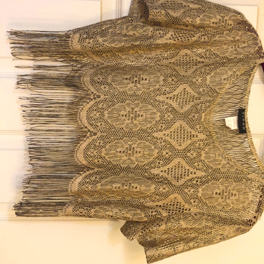Crochet-type Top to layer over dress